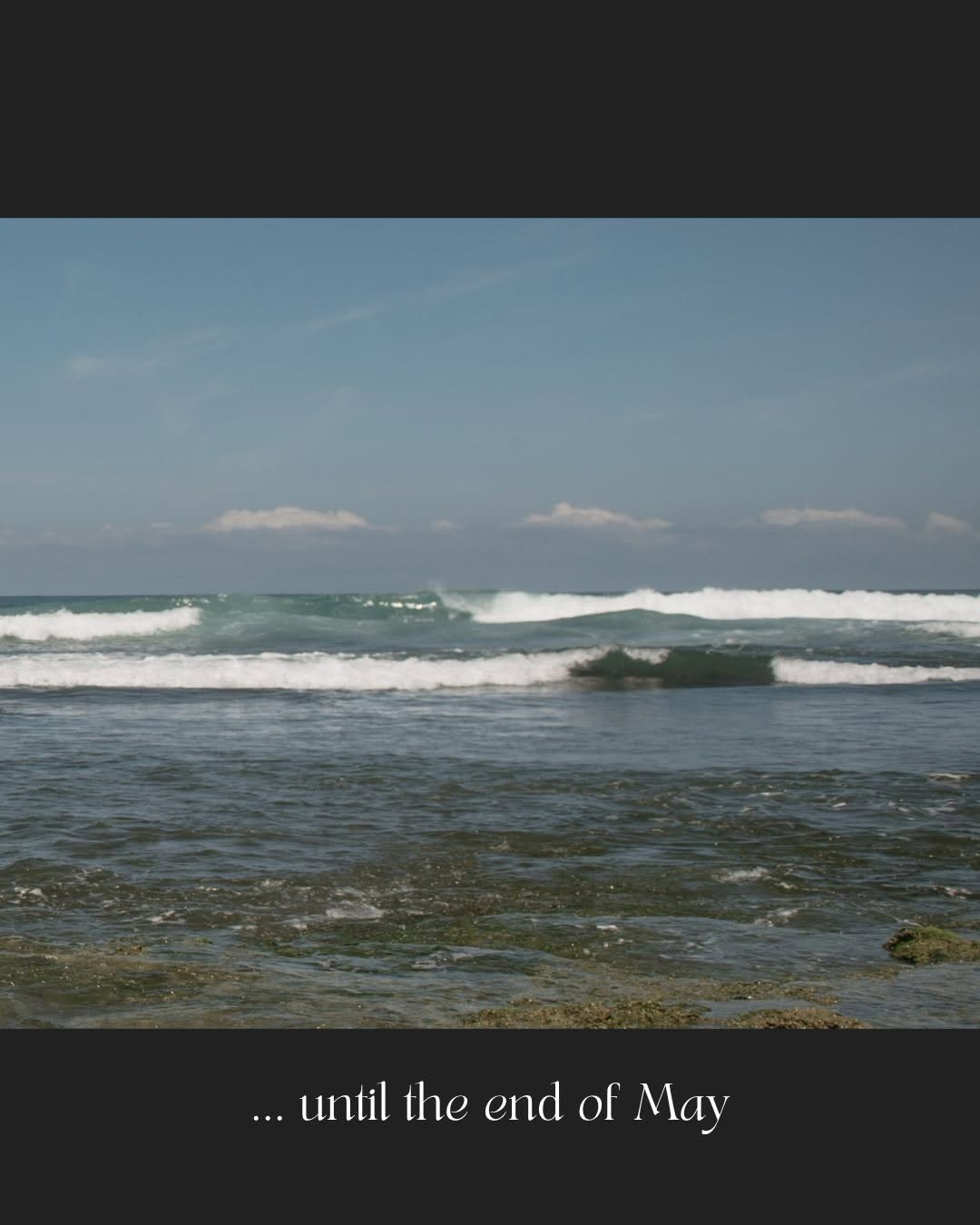 La Union surf waves rolling in — the ocean just steps from Grover's